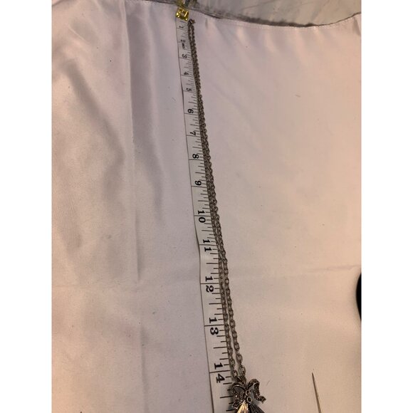 Quartz Fan Watch with Chain Silver Tone Necklace READ - Picture 4 of 8